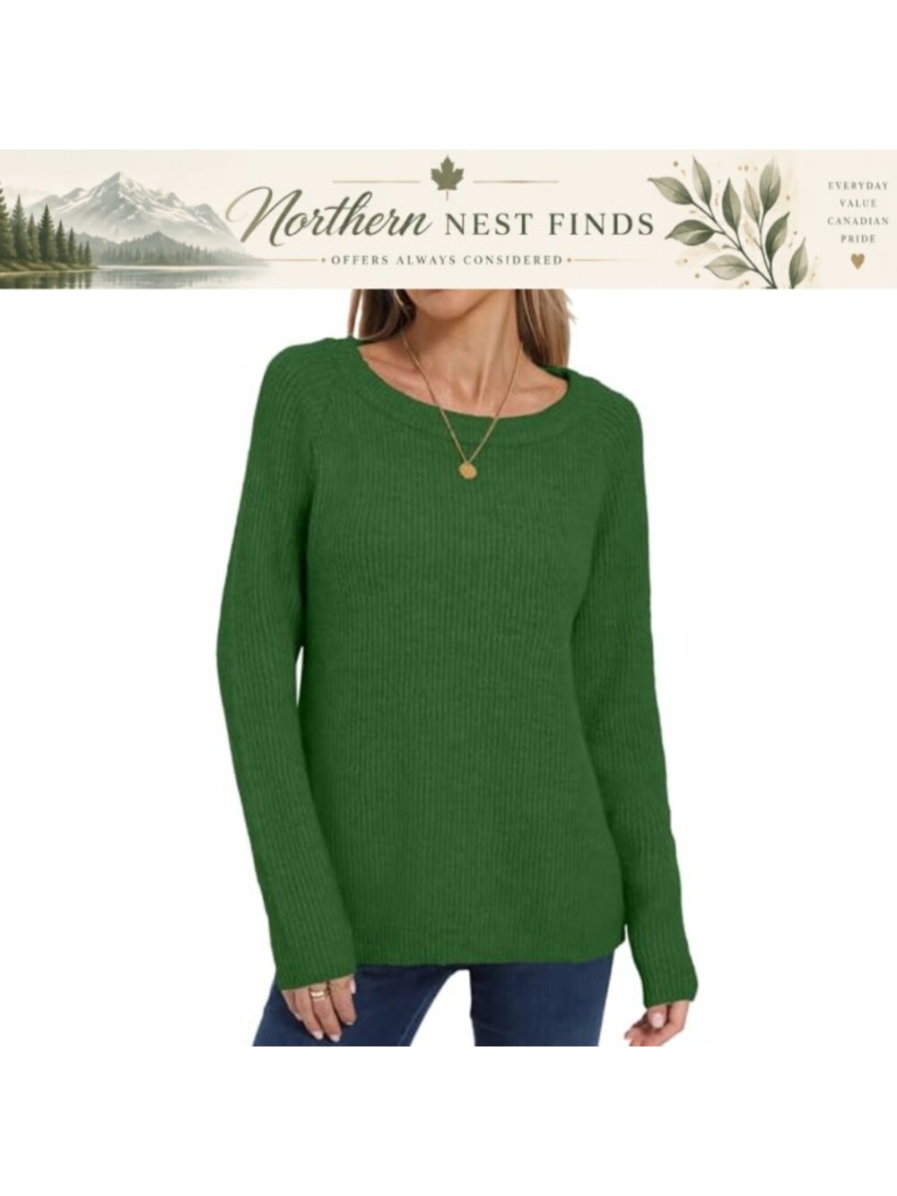 Womens Fair Isle Knit Sweater Wool Blend Crewneck Pullover